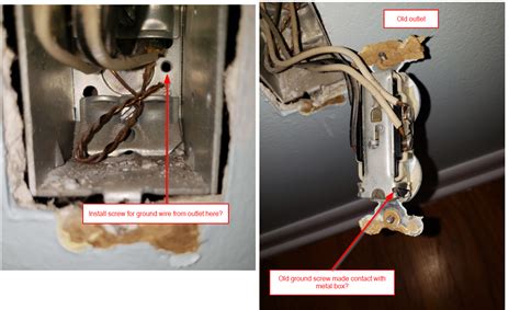 grounded outlet metal box|wiring a receptacle metal box.